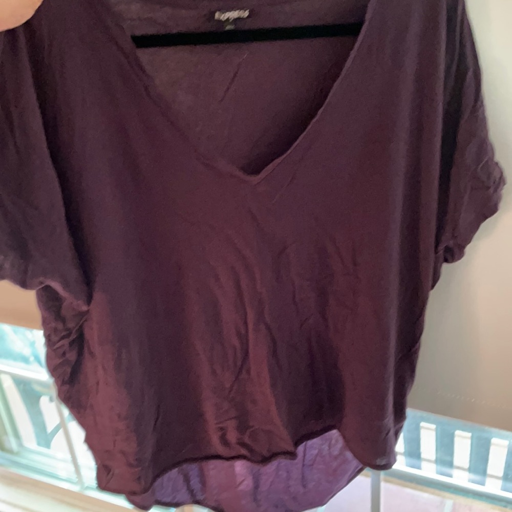 Eggplant  purple slightly oversized high low top